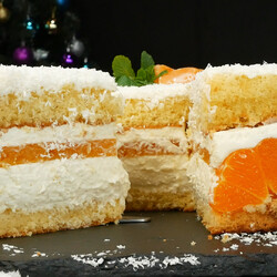 Торт мандариновая нежность