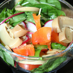 Салат с редисом и шампиньонами – рецепт приготовления с фото от Kulina.Ru