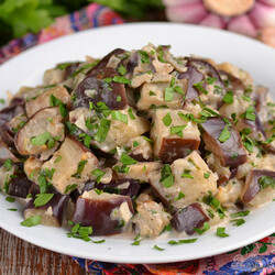 Сливочные баклажаны на сковороде - Совет да Еда