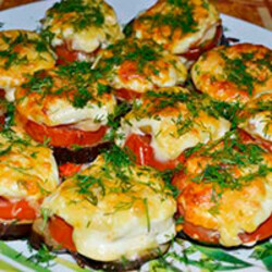 Баклажаны в кляре с помидорами и чесноком и другие вкусные рецепты