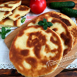 Дрожжевые лепешки на сковороде: рецепт с фото