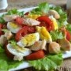 Салат Цезарь с курицей и сухариками - пошаговый рецепт с фото на Повар.ру