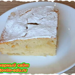 Яблочный пирог на кефире приготовленный в духовке.Видео рецепт