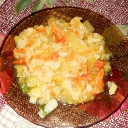 Рагу с цветной капустой и картошкой.