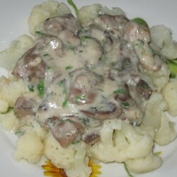 Цветная капуста с маслятами