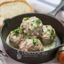 Гречаники в сметанном соусе — рецепт с фото