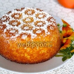 Апельсиновый кекс из манной крупы