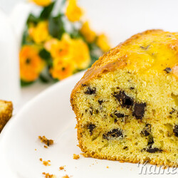 Апельсиновый кекс с шоколадом