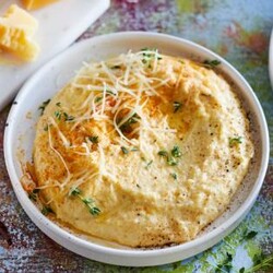 Мгновенная полента с сыром, пошаговый рецепт с фото