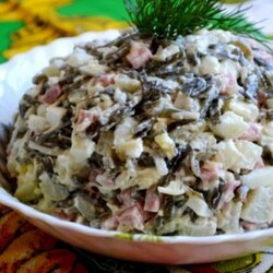 САЛАТ ИЗ МОРСКОЙ КАПУСТЫ.