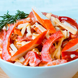 Помидор крабовые палочки сыр кукурудза: рецепты салатов