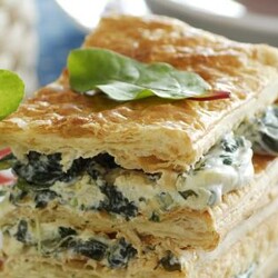 Наполеон с зеленью, пошаговый рецепт с фото