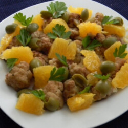 Салат с цветной капустой и апельсинами