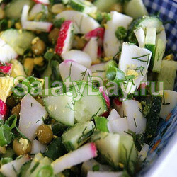 Салат из редиски - один из самых популярных и ранних весной: рецепт с фото и видео