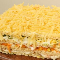 Селедочный торт: очень нежная закуска