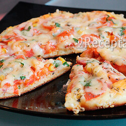 Быстрая пицца на сковороде
