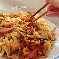 Удон с курицей и овощами: рецепт лапши по-азиатски с пошаговыми фото