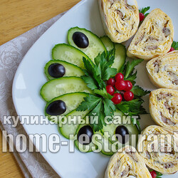 Лаваш с начинкой «Ностальгия» со шпротами и сыром - Домашний Ресторан