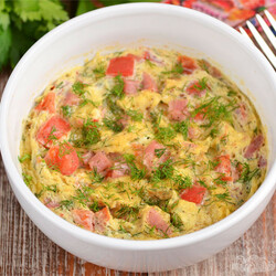 Омлет за 3 минуты в микроволновой печи - Совет да Еда