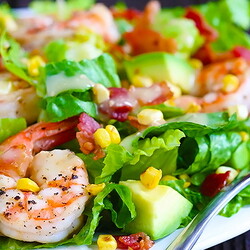 Салаты с креветками
