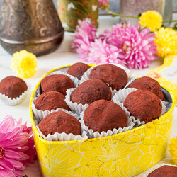 Шоколадные трюфели с маракуйей на Вкусном Блоге