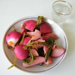 Соленая редиска - корейские  вкусности : Закуски и бутерброды