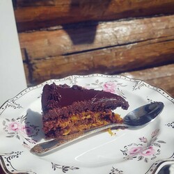 Шоколадно-апельсиновый торт