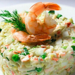 Простые и вкусные салаты с креветками на Новый год 2019