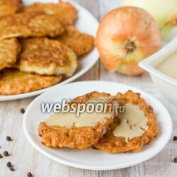 Луковые оладьи