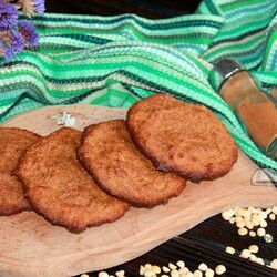 Гороховые лепешки - простой пошаговый рецепт. Замена хлебу