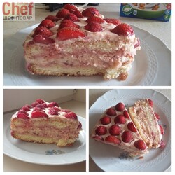 Клубничный торт / Десерт / Рецепты / Шеф-повар – простые и вкусные кулинарные рецепты, фото-рецепты, видео-рецепты