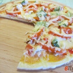 Быстрая пицца на сковороде - пошаговый рецепт с фото