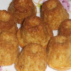 Апельсиновые каннеле . Ингредиенты: сливочное масло, сахарная пудра, разрыхлитель