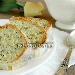 Лимонный кекс с маком