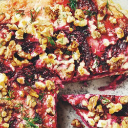 Тарт со свеклой, фенхелем и укропом. Рецепт