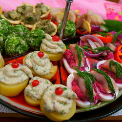 Закуска с селедкой на праздничный стол