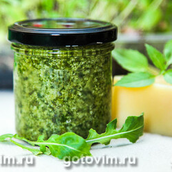 Соус песто из рукколы. Рецепт с фото