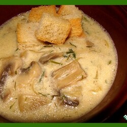 Бархатный грибной суп