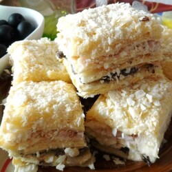 Несладкий торт Наполеон