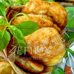 Ленивые беляши или оладьи с фаршем на кефире