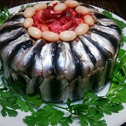 Рецепт Винегрет "под шубой" пошаговый с фотографиями