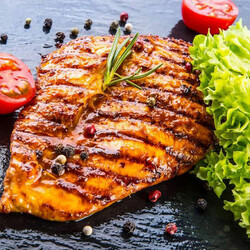 Стейк из куриной грудки: Очень нежное, сочное и вкусное