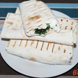 Лаваш с творогом, зеленью и моцареллой - пошаговый рецепт с фото