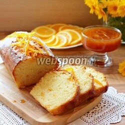 Сливочный кекс с апельсиновой пропиткой