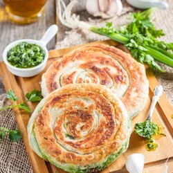 Лепешки с зеленью