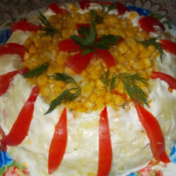 Салат "Кукурузное гнездо"