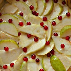 Чудесный грушевый пирог на жидком тесте