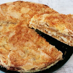 Насыпной яблочный пирог: Очень просто и вкусно