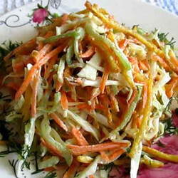 Салат из зеленой редьки - рецепт приготовления в домашних условиях