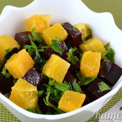 Салат из свеклы и апельсина